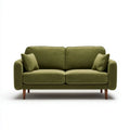 Oliwkowa sofa dwuosobowa z tapicerką poliestrową 160 x 85 x 86 cm